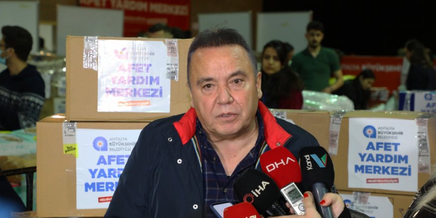 Antalya Büyükşehir Belediye Başkanı Böcek: İtfaiye ekibimiz depremde 62 canı kurtardı