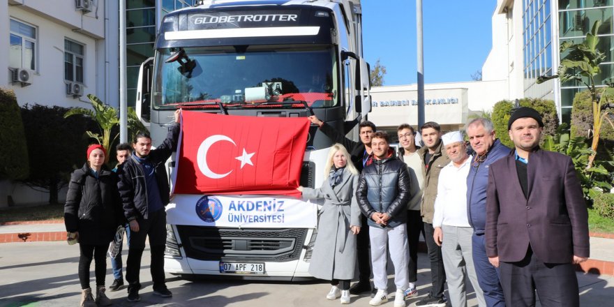 Akdeniz Üniversitesi'nden deprem bölgesine yardım eli