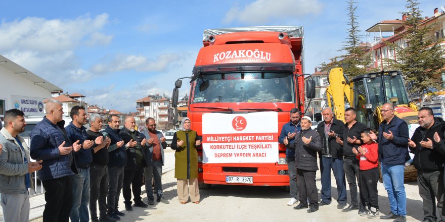 MHP'den deprem bölgesine yakacak yardımı