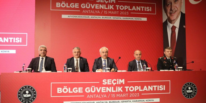 Seçim bölge güvenlik toplantısı yapıldı