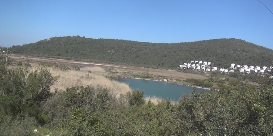 Bodrum'da Gölköy Kovalık Sulak Alanı, kurumaya başladı