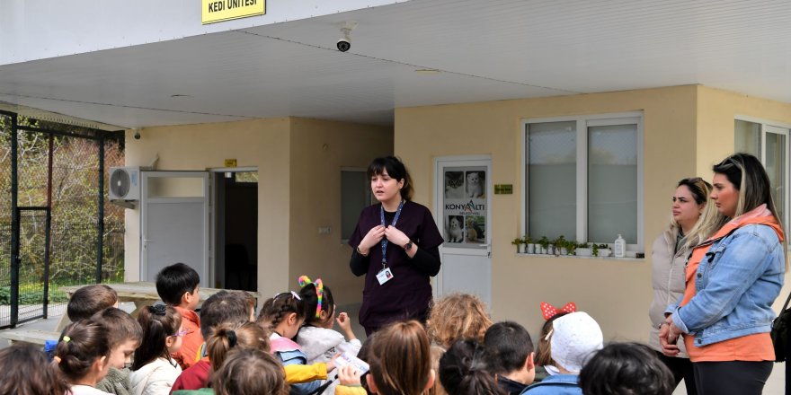 Miniklerden 'can dostlar'a anlamlı ziyaret