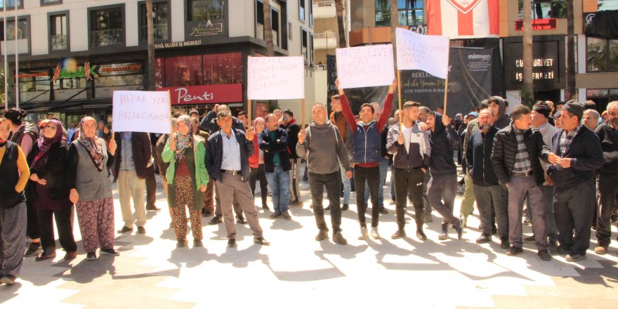 Kumluca'da pazar esnafından tepki