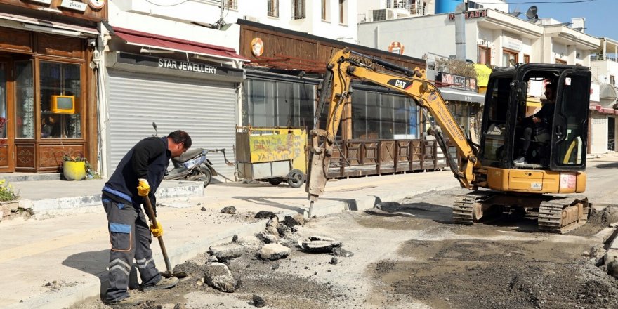 Bodrum'da alt yapı ve üst yapı çalışmaları sürüyor