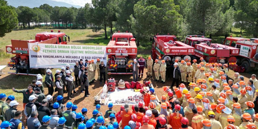 Fethiye'de orman ekiplerine iş başı eğitimi verildi