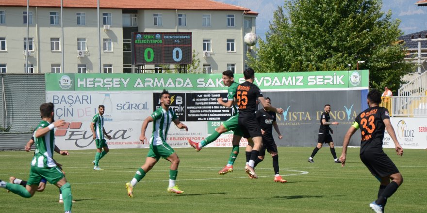 Serik Belediyespor, İskenderunspor'a 2-1 yenildi