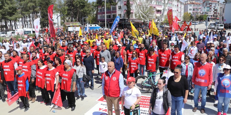 Burdur'da 1 Mayıs kutlaması