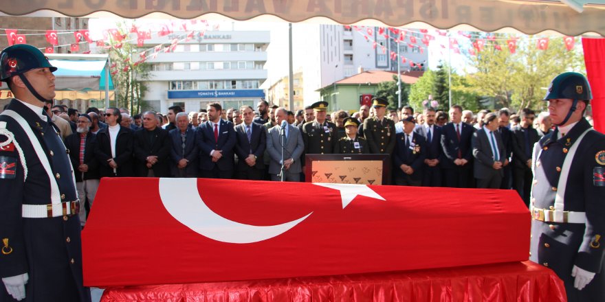 Nevşehir'de, kaza şehidi asker için tören (3)