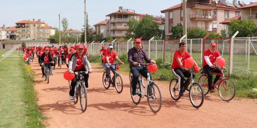 Korkuteli'de bisiklet turu