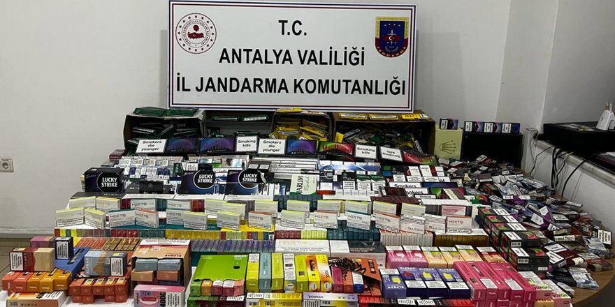 Jandarmadan kaçak tütün ve elektronik sigara operasyonu