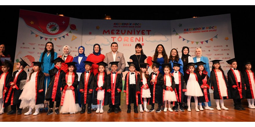 Kepez'in Nasreddin Hoca Kreşleri'nde mezuniyet sevinci