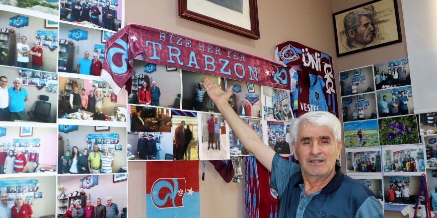 Trabzonspor özlemini odasındaki malzemelerle gideriyor
