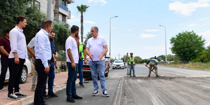 Başkan Esen çalışmaları yerinde inceledi