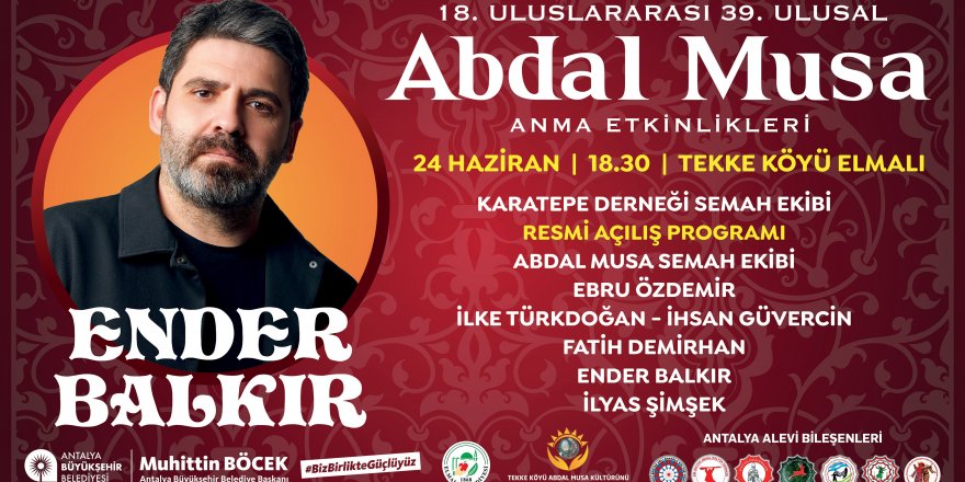 Abdal Musa Anma Etkinlikleri başlıyor