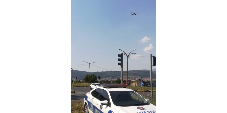 Muğla'da dronla denetimde 18 sürücüye ceza kesildi