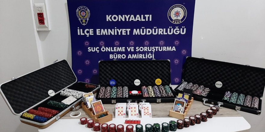 Antalya'da kumar oynatılan adreslere operasyon