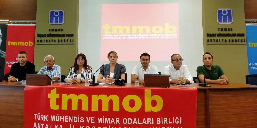 Konyaaltı Sahili'ndeki işgale TMMOB'dan tepki