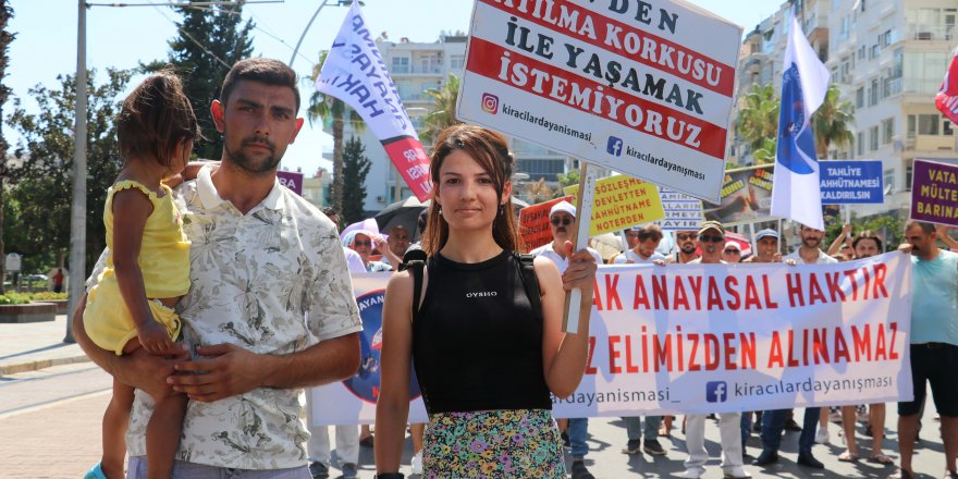 Antalya'da yüksek kira protestosu