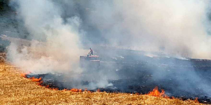 Arazi yangını büyümeden söndürüldü