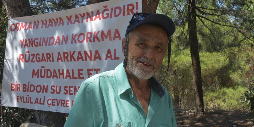 Bodrum'da orman yangınına karşı 'bidonlu' önlem