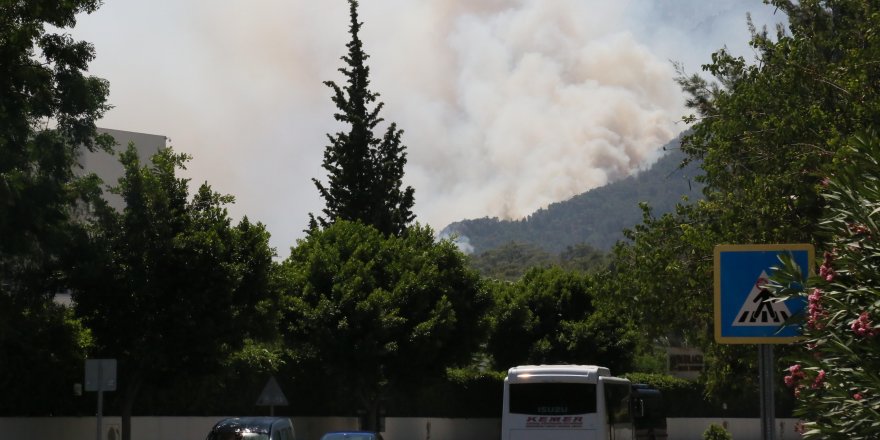 Kemer'deki orman yangınına havadan müdahale (3)