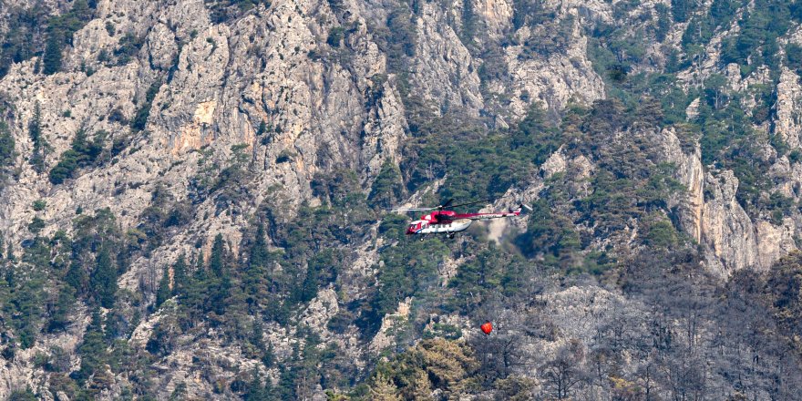 Kemer'deki orman yangını 5'inci gününde