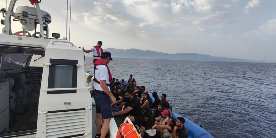 Bodrum'da 34 kaçak göçmen yakalandı, 30 kaçak göçmen kurtarıldı