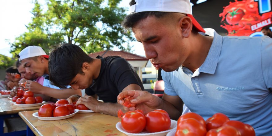 Elmalı'da 'Eskihisar Domates Festivali' yapıldı