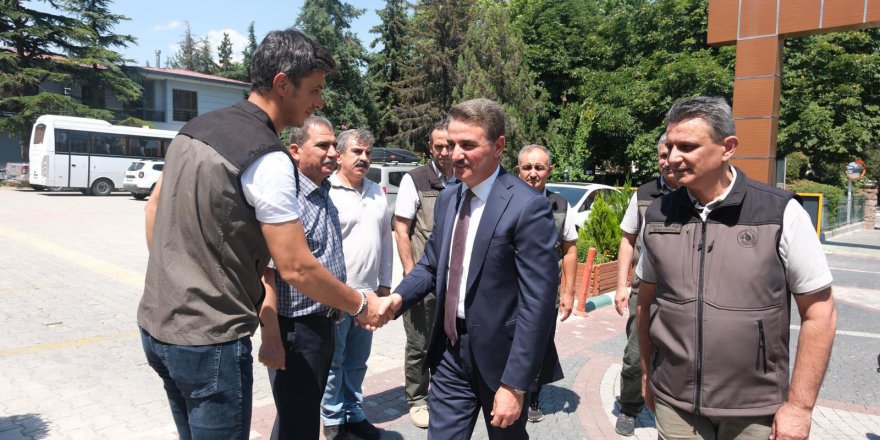 Vali Baruş, Orman Yangınları Harekat Merkezi'nde