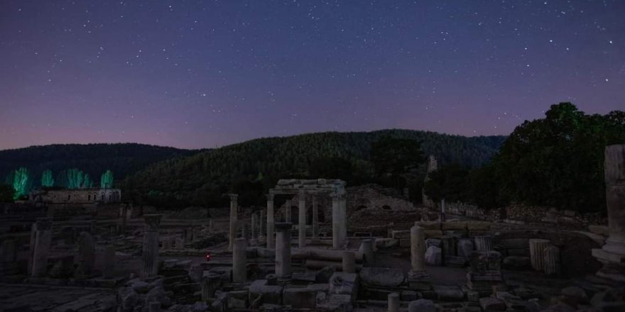 Antik kentte, perseid meteor yağmuru gözlendi