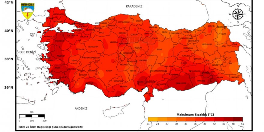 Son 53 yılın en sıcak 10'uncu temmuz ayı