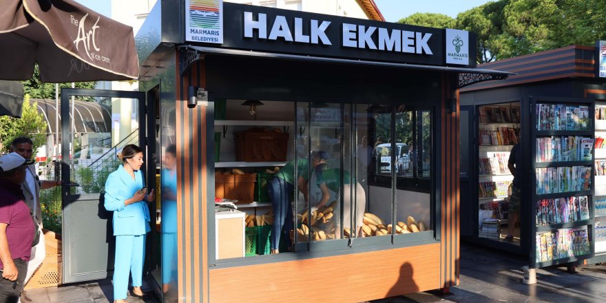 Marmaris'te halk ekmek büfesi açıldı