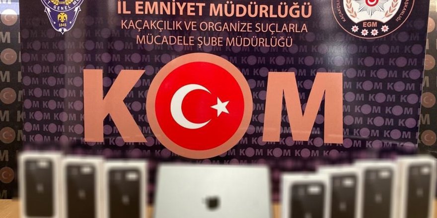 KOM ekipleri, piyasa değeri 4 milyon TL olan kaçak ürün ele geçirdi