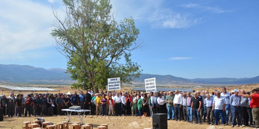 Korkuteli'de merada GES eylemi 