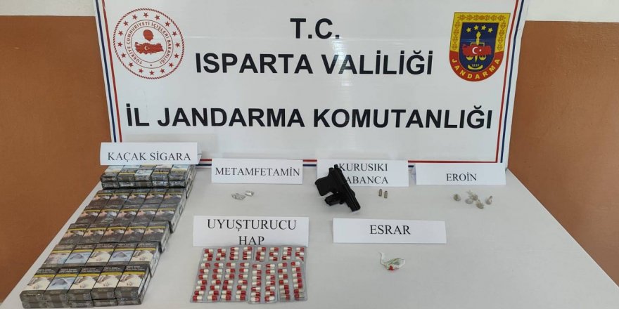 Isparta'da uyuşturucu operasyonlarına 3 tutuklama