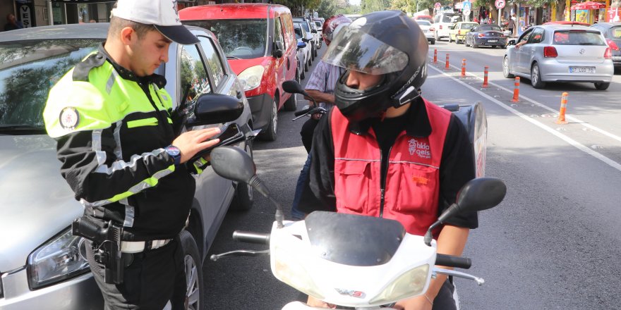 Burdur'da motosiklet denetimi