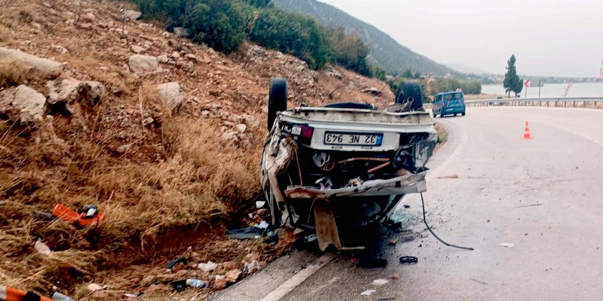 Otomobil takla attı: 1 ölü, 5 yaralı