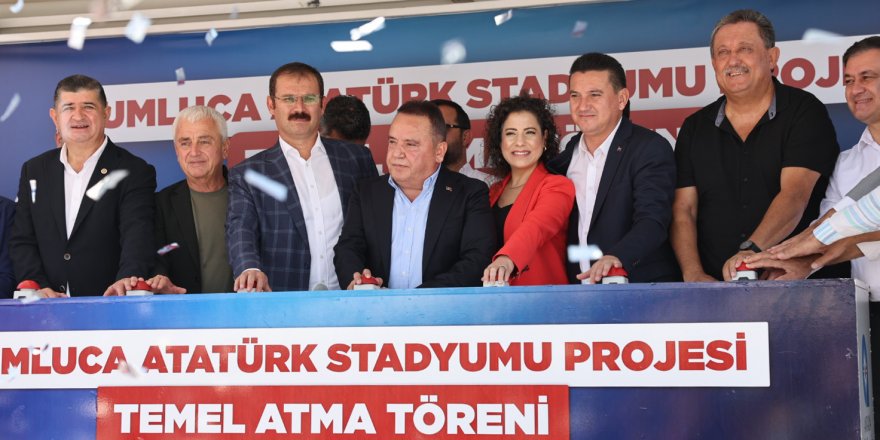 Kumluca Atatürk Stadyumu'nun temeli törenle atıldı