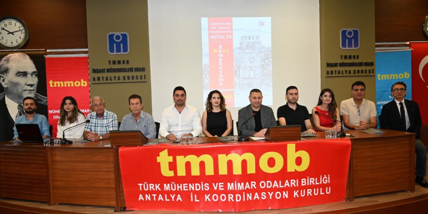 TMMOB Antalya Kent Sempozyumu düzenliyor
