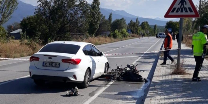 Gölhisar'da motosiklet kazası: 1 ölü