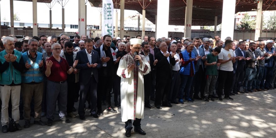Burdur'da, Filistinliler için gıyabi cenaze namazı