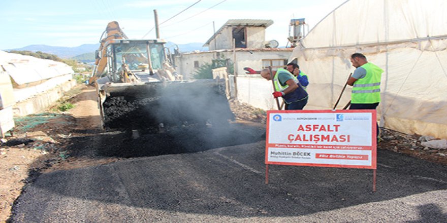 ASAT’tan Kumluca’da alt yapı sonrası asfalt çalışması