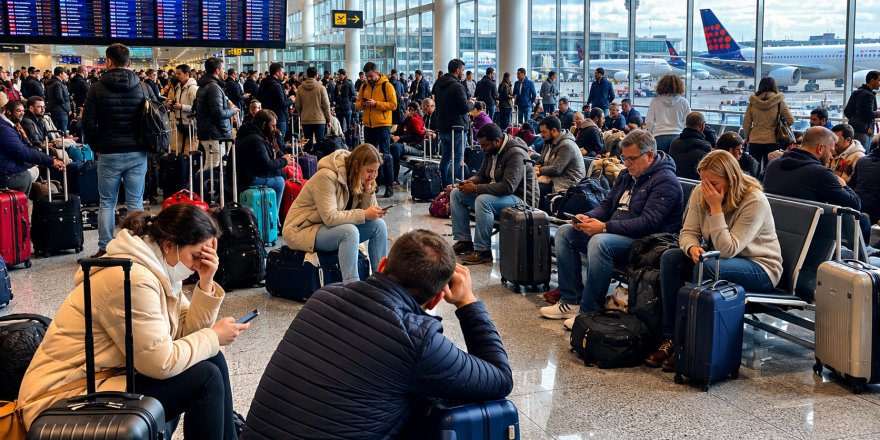 Belçika'da hava trafik kontrol çalışanlarının eylemi sonrası yüzlerce sefer iptal edildi.