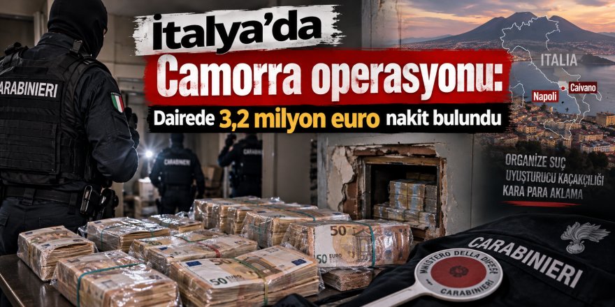 İtalya’da Camorra operasyonu: Dairede 3,2 milyon euro nakit bulundu