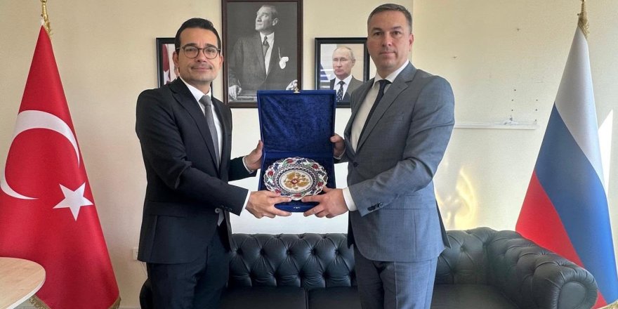 Rus diplomat Koritskiy’den Mersin Fahri Konsolosluğu’na ziyaret