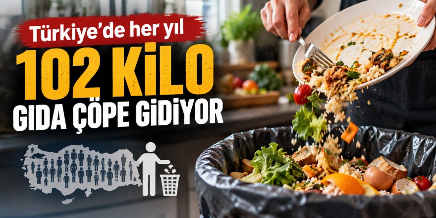 Türkiye'de her yıl 102 kilo gıda çöpe gidiyor