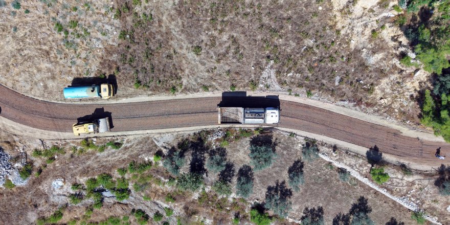 Hacıkerimler’de 3 kilometrelik yola asfalt