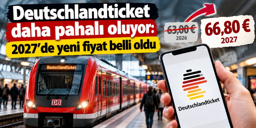 Deutschlandticket’e yeni zam: 2027 fiyatı belli oldu