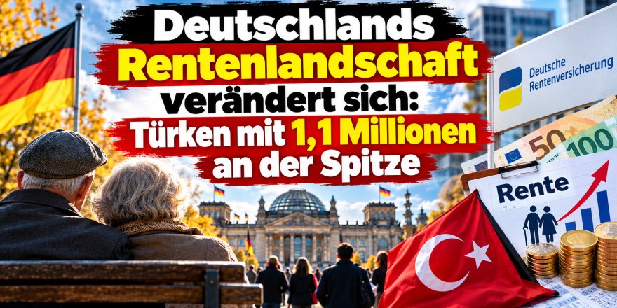 Deutschlands Rentenlandschaft verändert sich: Türken mit 1,1 Millionen an der Spitze