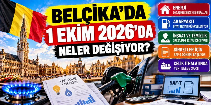 Belçika’da 1 Ekim’de hangi değişiklikler hayata giriyor? Enerji sözleşmeleri, akaryakıt ve iş dünyasında yeni kurallar geliyor